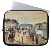 Monet - Le Pont Neuf, beeindruckendes Gemälde Laptopschutzhülle (Vorderseite)