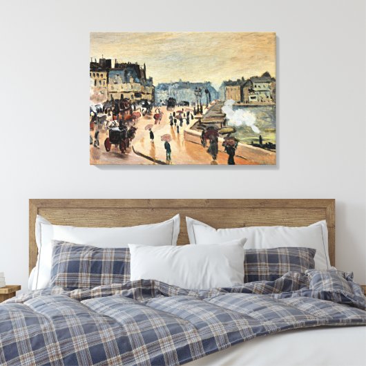 Monet - Le Pont Neuf, beeindruckendes Gemälde Leinwanddruck (Insitu (Schlafzimmer))