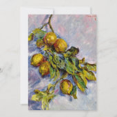Monet - Lemons on a Branch, Fine Art Karte (Vorderseite)