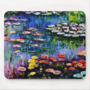 Monet Lila Water Lilies Mouse Pad Mousepad