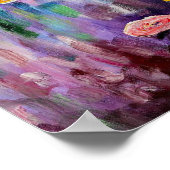 Monet Lila Water Lilies Poster (Ecke)