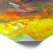 Monet Lila Water Lilies Poster (Ecke)