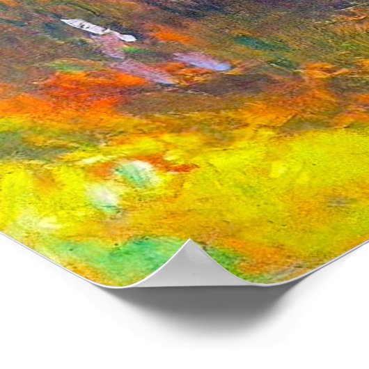 Monet Lila Water Lilies Poster (Ecke)