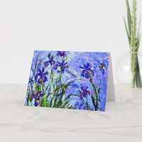 Monet - Lilac Irises, berühmtes Gemälde,
