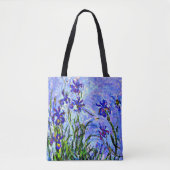 Monet - Lilac Irises, berühmtes Gemälde, Tasche (Vorderseite)