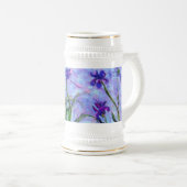 Monet Lilac Irises Bierglas (VorderseiteRechts)