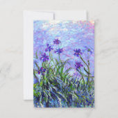 Monet Lilac Irises Card (Vorderseite)
