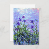 Monet Lilac Irises Card (Vorne/Hinten)