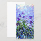 Monet Lilac Irises Card (Vorne/Hinten)