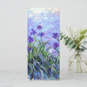 Monet Lilac Irises Card (Stehend Vorderseite)