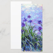 Monet Lilac Irises Card (Vorne/Hinten)