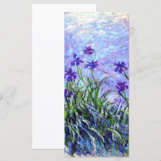 Monet Lilac Irises Card (Vorne/Hinten)