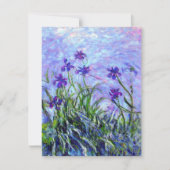 Monet Lilac Irises Card (Vorderseite)