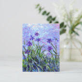 Monet Lilac Irises Card (Stehend Vorderseite)