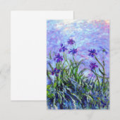 Monet Lilac Irises Einladung (Vorne/Hinten)