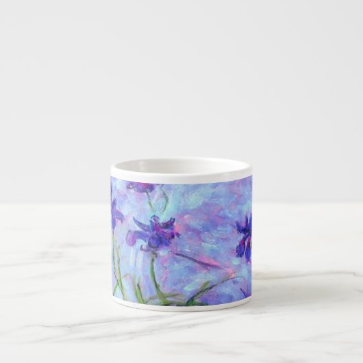Monet Lilac Irises Espressotasse (Vorderseite)