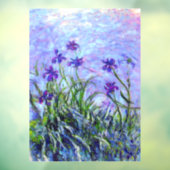 Monet Lilac Irises Fensteraufkleber (Blatt 3)