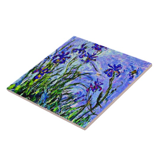 Monet - Lilac Irises, Fliese (Seite)