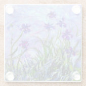 Monet Lilac Irises Glasuntersetzer (Rückseite)