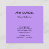 Monet - Lilac Irises / Iris Mauves - QR-Code Quadratische Visitenkarte (Rückseite)