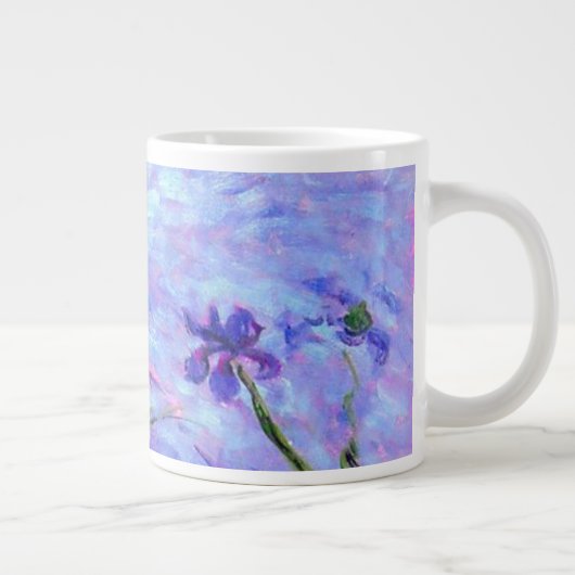 Monet Lilac Irises Jumbo-Tasse (Rechts)