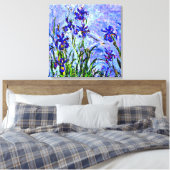 Monet - Lilac Irises Leinwanddruck (Insitu (Schlafzimmer))