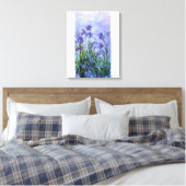 Monet Lilac Irises Leinwanddruck (Insitu (Schlafzimmer))
