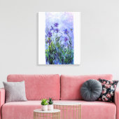 Monet Lilac Irises Leinwanddruck (Insitu (Wohnzimmer))