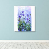 Monet Lilac Irises Leinwanddruck (Insitu (Holzboden))