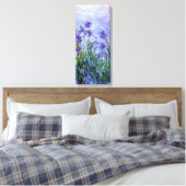 Monet Lilac Irises Leinwanddruck (Insitu (Schlafzimmer))