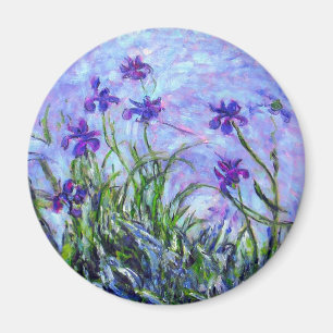 Monet Lilac Irises Magnet