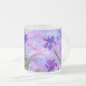 Monet Lilac Irises Mattglastasse (VorderseiteRechts)
