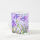 Monet Lilac Irises Mattglastasse (Vorderseite Links)