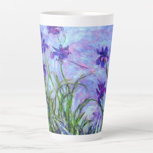 Monet Lilac Irises Milchtasse (Vorderseite)