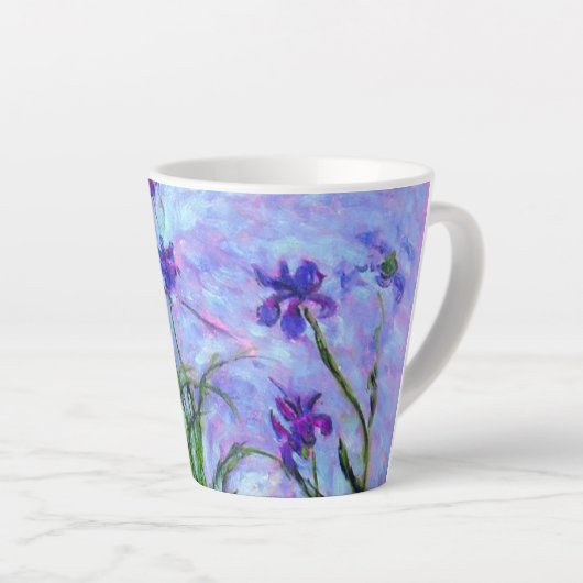 Monet Lilac Irises Milchtasse (Rechte Ecke)