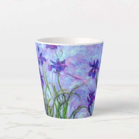 Monet Lilac Irises Milchtasse (Vorderseite)