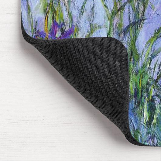 Monet Lilac Irises Mouse Pad Mousepad (Ecke)