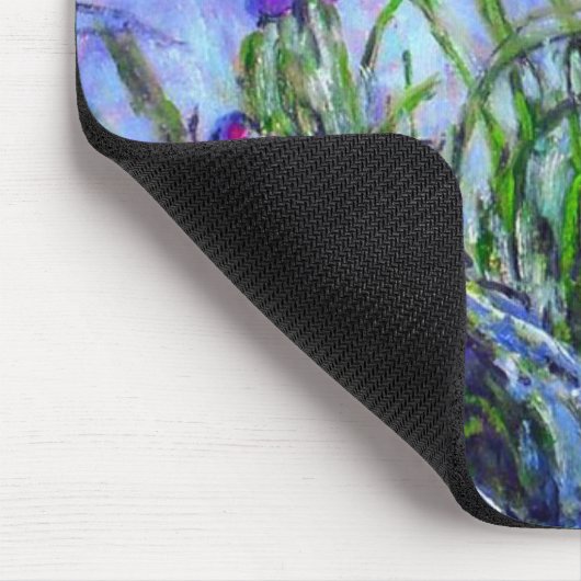 Monet Lilac Irises Mousepad (Ecke)