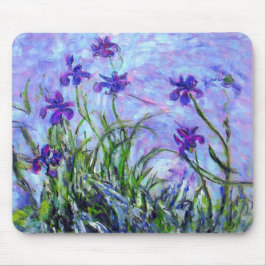 Monet Lilac Irises Mousepad