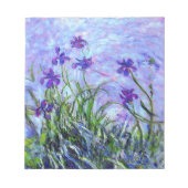 Monet Lilac Irises Notizblock (Vorderseite)