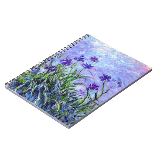 Monet Lilac Irises Notizblock (Linke Seite)