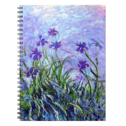 Monet Lilac Irises Notizblock (Vorderseite)