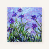 Monet Lilac Irises Notizblock (Vorderseite)