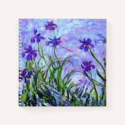 Monet Lilac Irises Notizblock (Vorderseite)