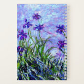 Monet Lilac Irises Notizblock (Rückseite)