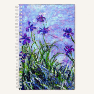 Monet Lilac Irises Notizblock