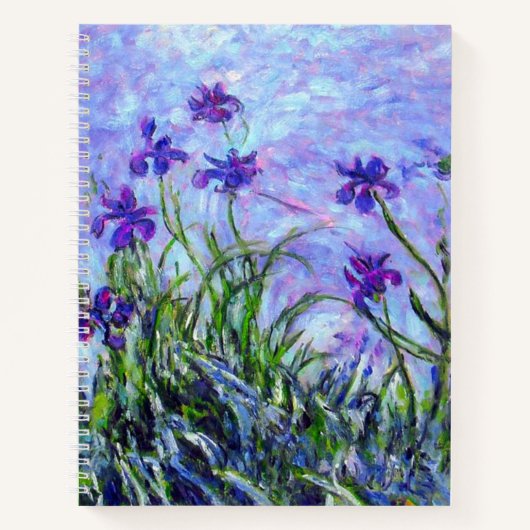 Monet Lilac Irises Notizblock (Vorderseite)