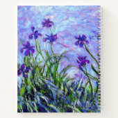 Monet Lilac Irises Notizblock (Rückseite)