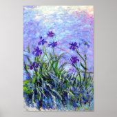 Monet Lilac Irises Poster (Vorne)