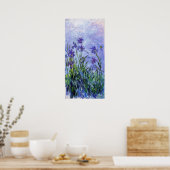 Monet Lilac Irises Poster (Küche)